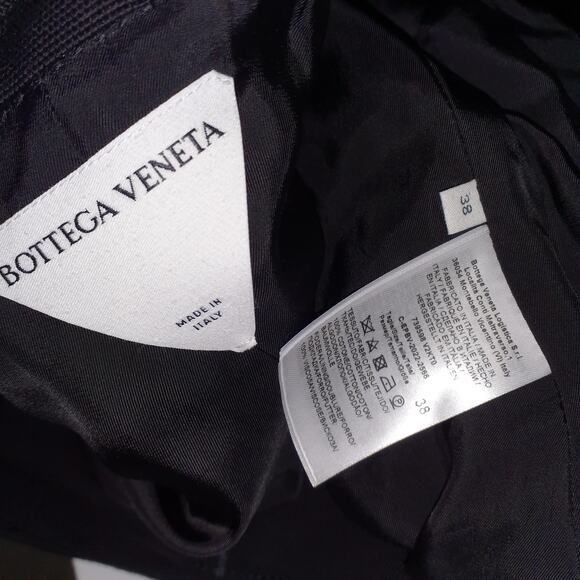 Bottega Veneta Black Shawl-Collar Cotton Ottoman Jacket Size 38 - NWT - Picture 5 of 5